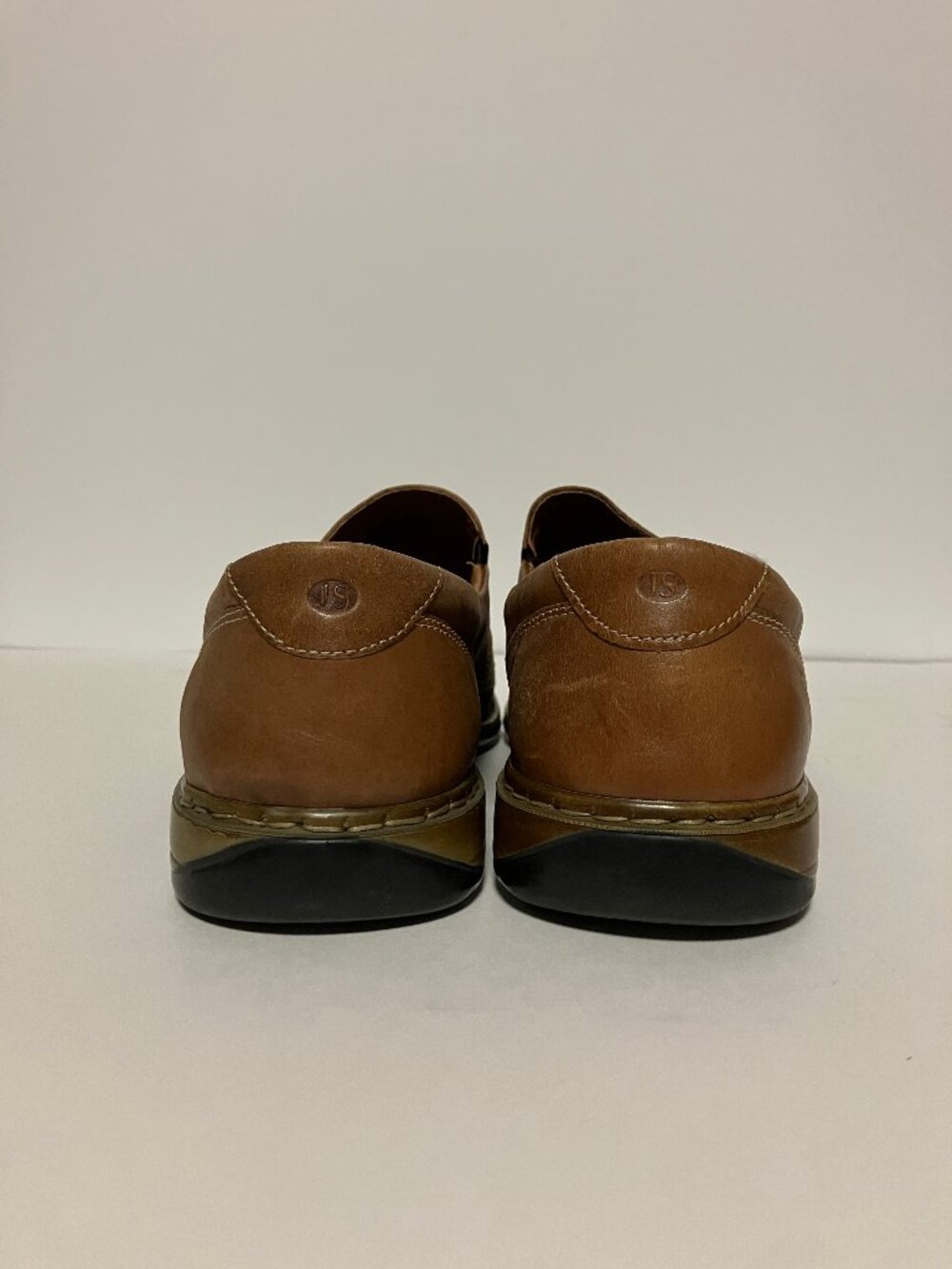 Josef Seibel "Steven 12" Brown Leather Fisherman Loafers Mens Size EU 43 US 10 - Picture 2 of 12